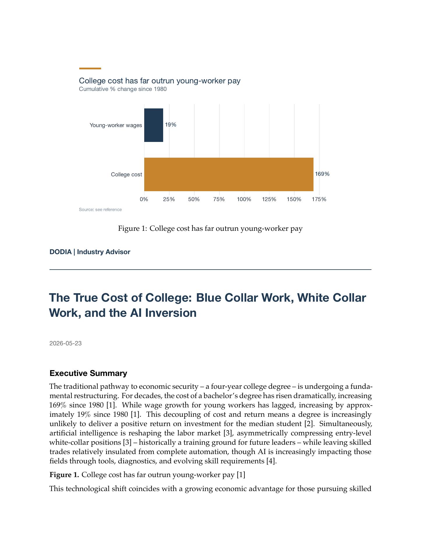 The True Cost of College — Charted, the full companion paper (PDF)